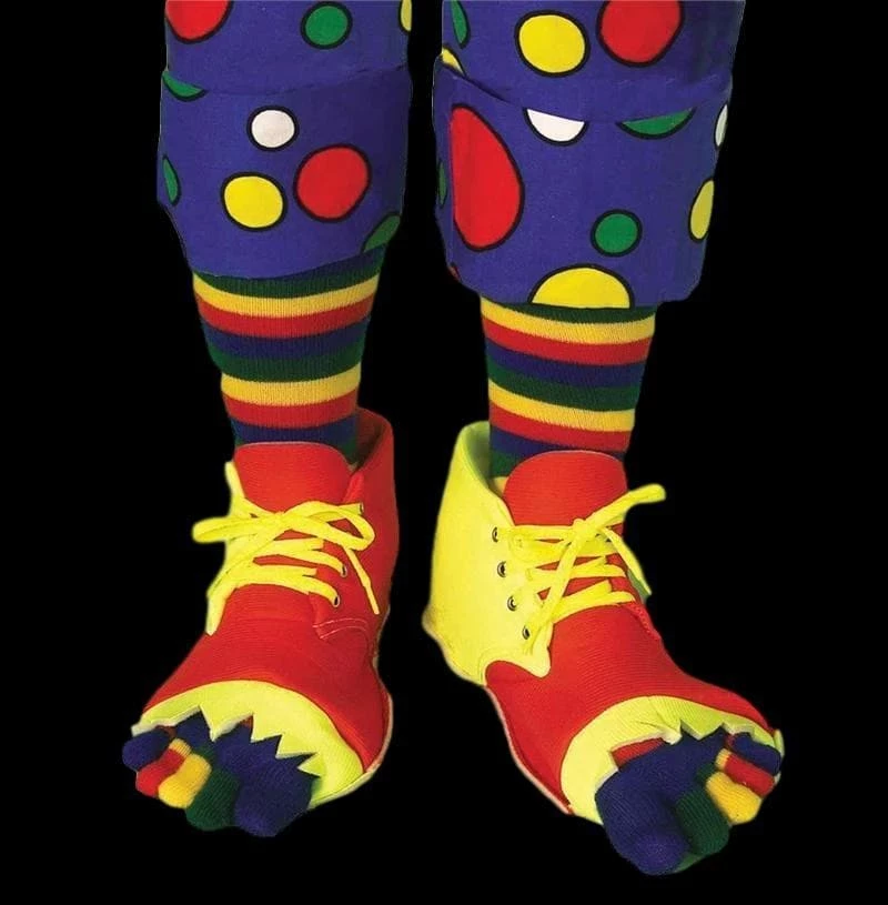 "Clown Shoes And Toe Sock Set" Halloween Costume Accessory 3 "Clown Shoes And Toe Sock Set" Halloween Costume Accessory