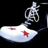 "Clown Shoes - Black & White" Halloween Costume Shoes -DarkMorph Store clown shoes black white halloween costume shoes 14203836235824