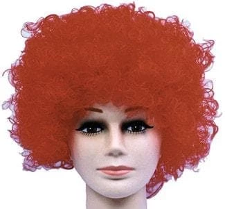 "Curly Clown - Red Afro" Halloween Wig 3 "Curly Clown - Red Afro" Halloween Wig