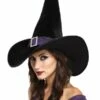 "Elegant Witch - Black/Purple" Halloween Costume Hat -DarkMorph Store elegant witch black purple halloween costume hat 8179892225
