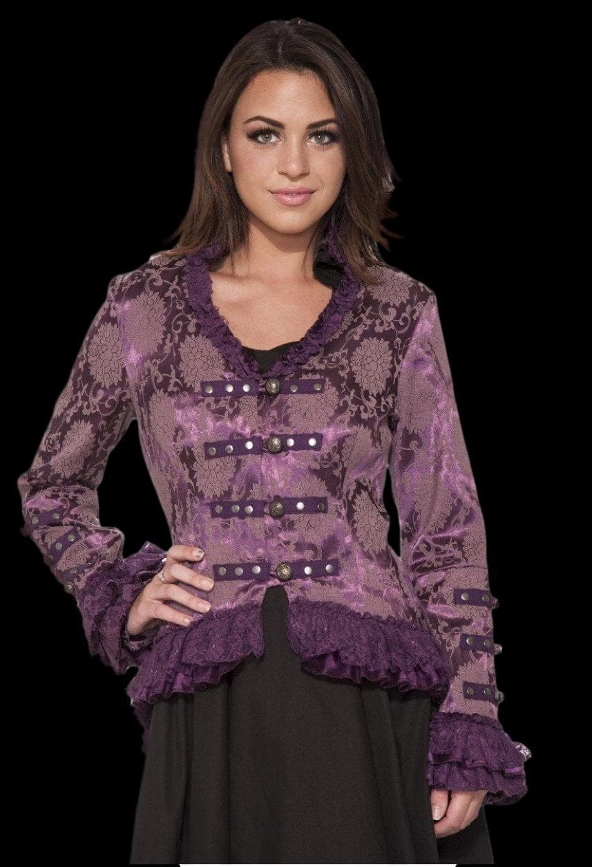 "Gothic Ghostly Jacket In Purple" HD Hollywood Costume 3 "Gothic Ghostly Jacket In Purple" HD Hollywood Costume