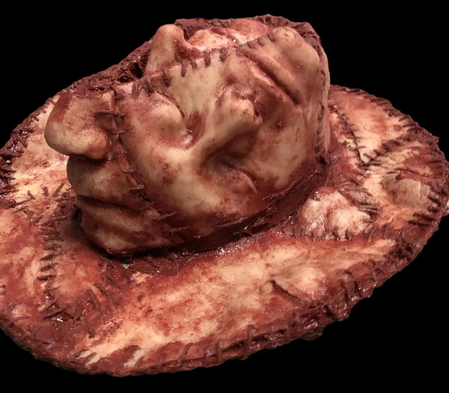"Human Skin Hat" Halloween Costume Prop 5 "Human Skin Hat" Halloween Costume Prop - Image 3