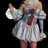 "Pennywise" Deluxe Costume -DarkMorph Store pennywise deluxe women s halloween costume 28427287134256