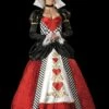 "Queen Of Hearts" Deluxe Costume -DarkMorph Store queen of hearts deluxe women s halloween costume 28683563630640