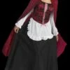 "Red Riding Hood" Deluxe Costume -DarkMorph Store red riding hood deluxe women s halloween costume 14919736393776