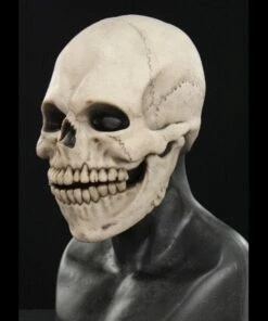 "Skull Hood" Silicone Mask -DarkMorph Store skull hood silicone halloween mask 20360422785