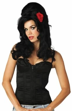 "Vampiress Rose - Black" Halloween Wig