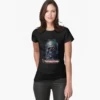 Women's HorrorDome Zombie Skull Fitted T-Shirt -DarkMorph Store women s horrordome zombie skull fitted t shirt 31598816100400
