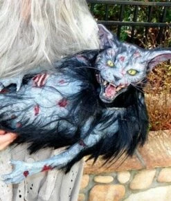 "Zombie Cat" HD Studios Halloween Puppet Prop -DarkMorph Store zombie cat hd studios halloween puppet prop 8720878593